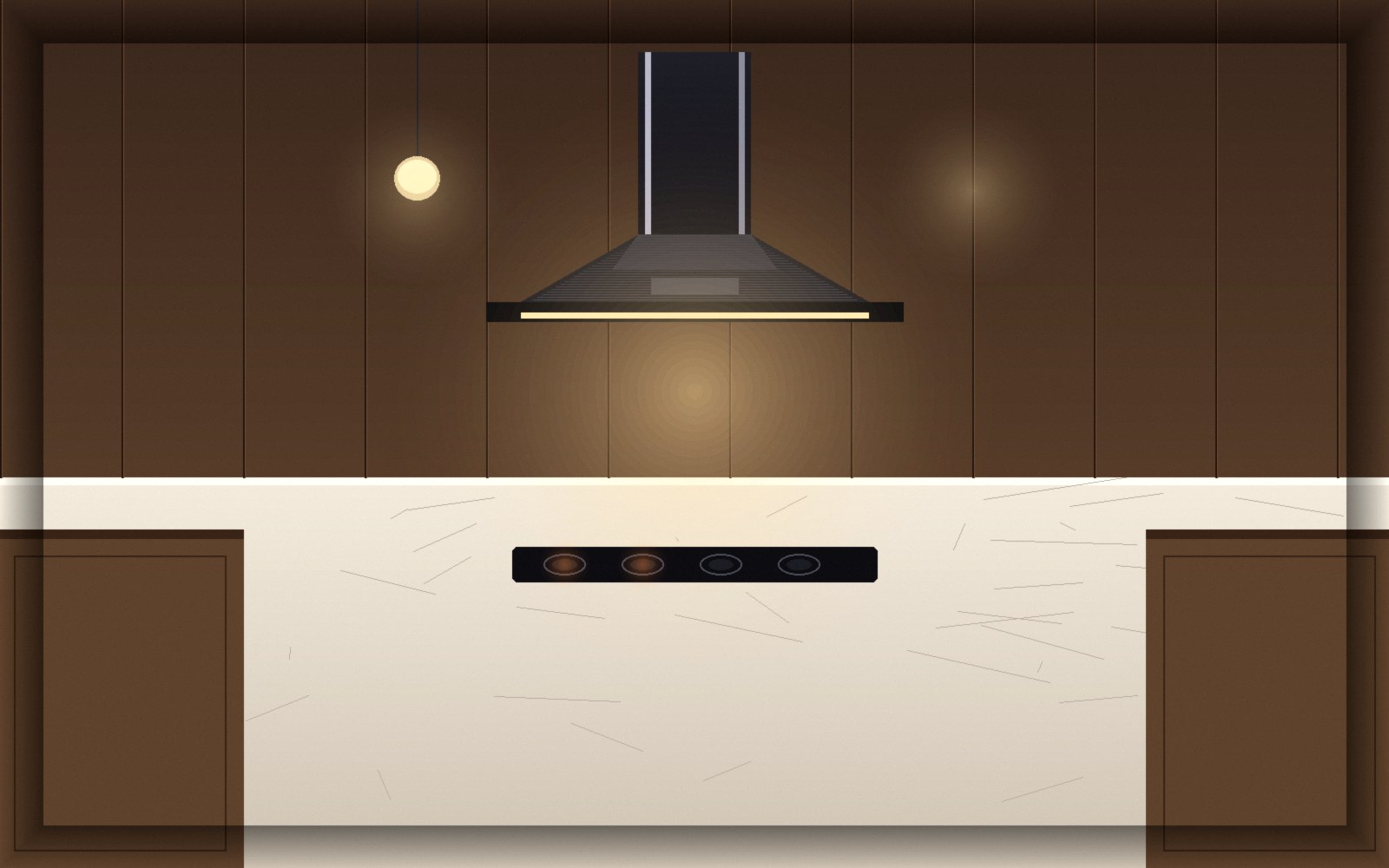 Modern kitchen with installed Alone Appliances chimney in Kolkata